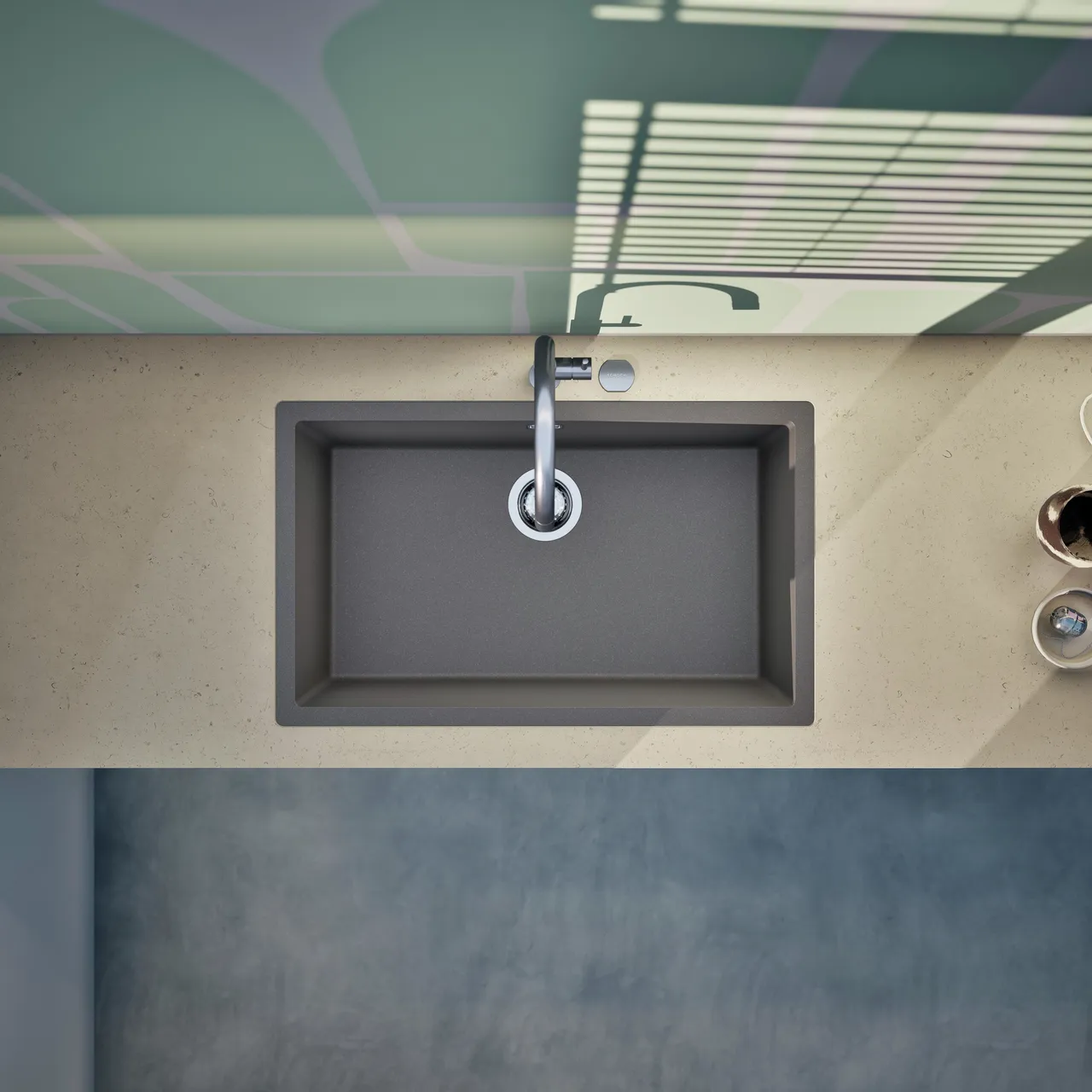 Obrázek Dřez KAIA N-100XL Silverstone do roviny