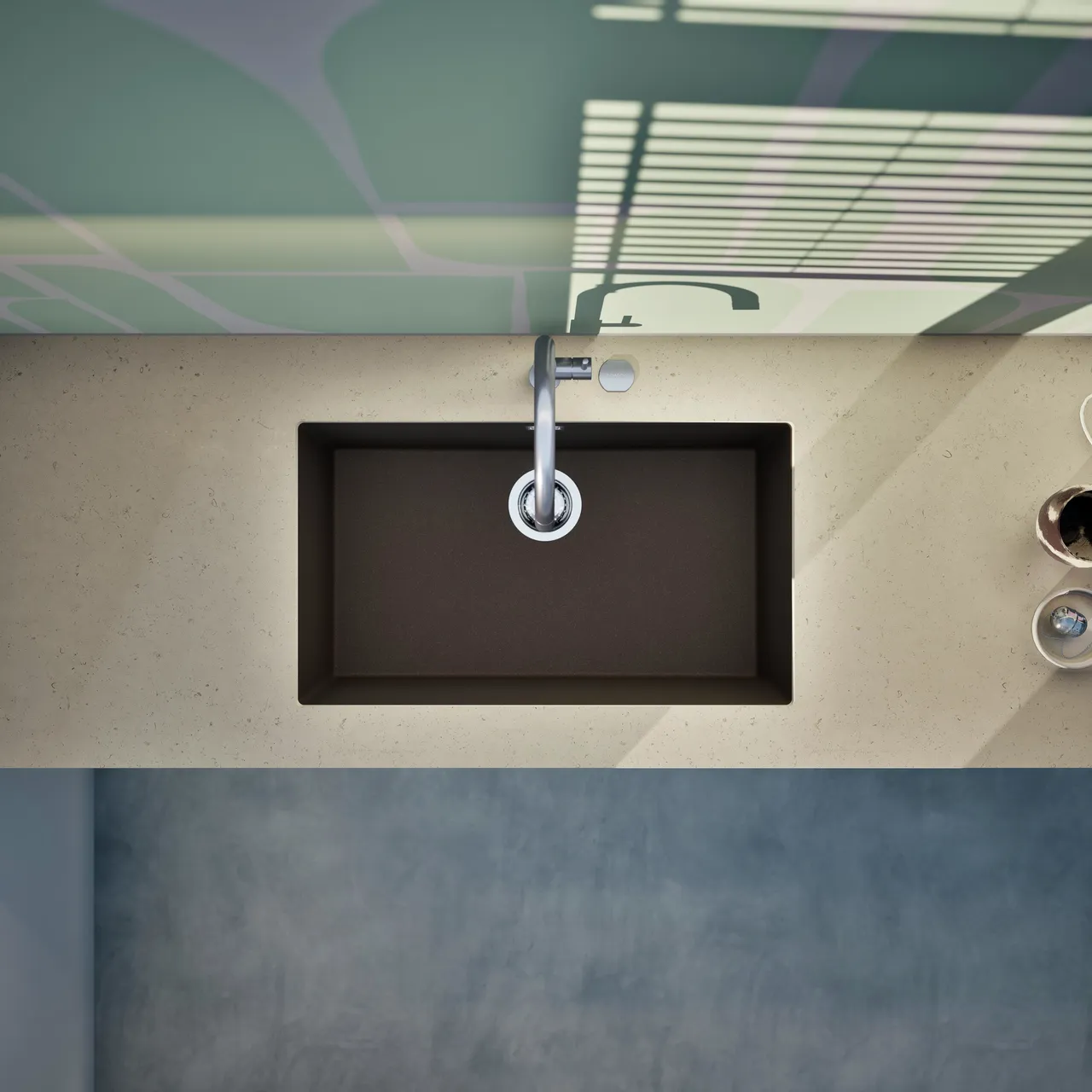 Obrázek Dřez KAIA N-100XL Bronze spodní uložení