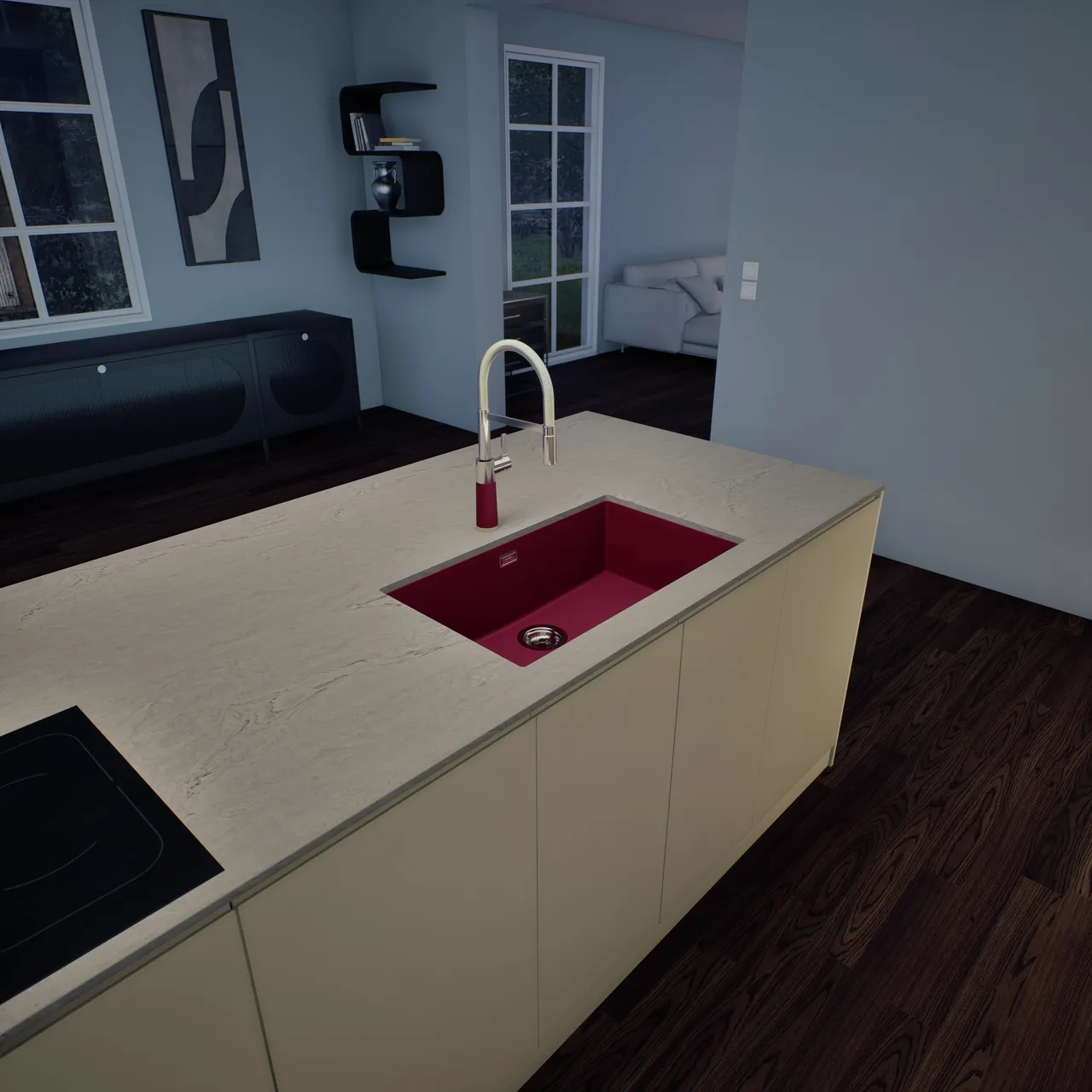 Obrázek Dřez KAIA N-100XL Berry spodní uložení