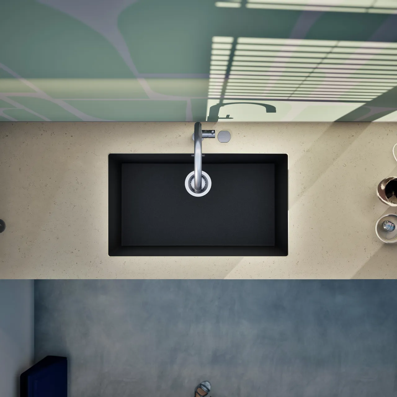 Obrázek Dřez KAIA N-100XL Magma spodní uložení