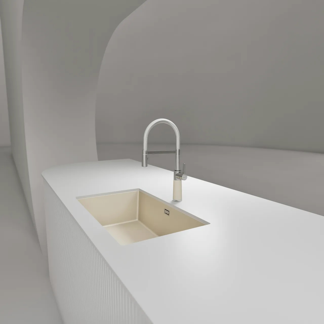 Obrázek Dřez KAIA N-100XL Magnolia spodní uložení