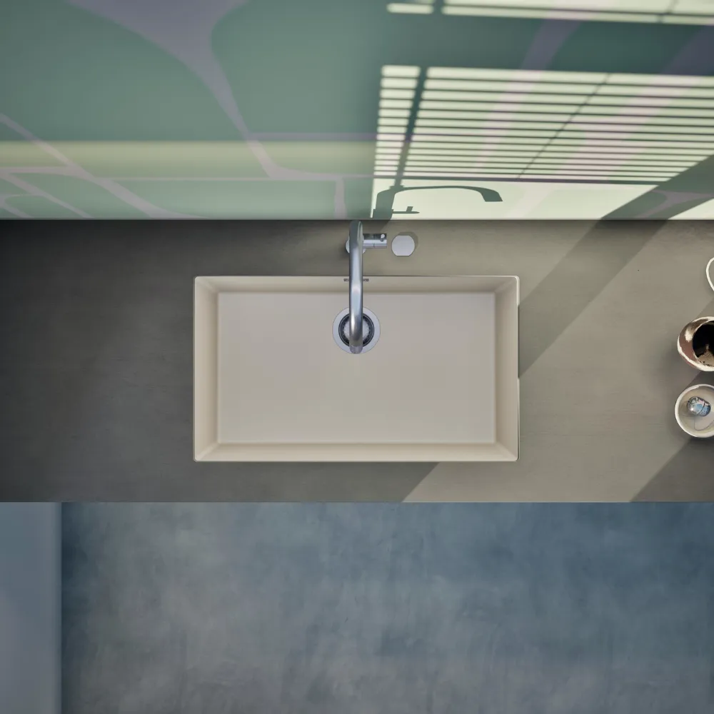 Obrázek Dřez KAIA N-100XL Magnolia spodní uložení