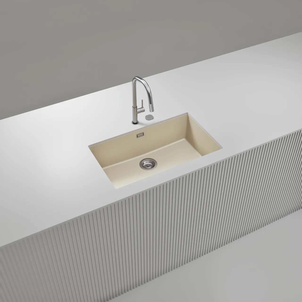 Obrázek Dřez KAIA N-100XL Magnolia spodní uložení