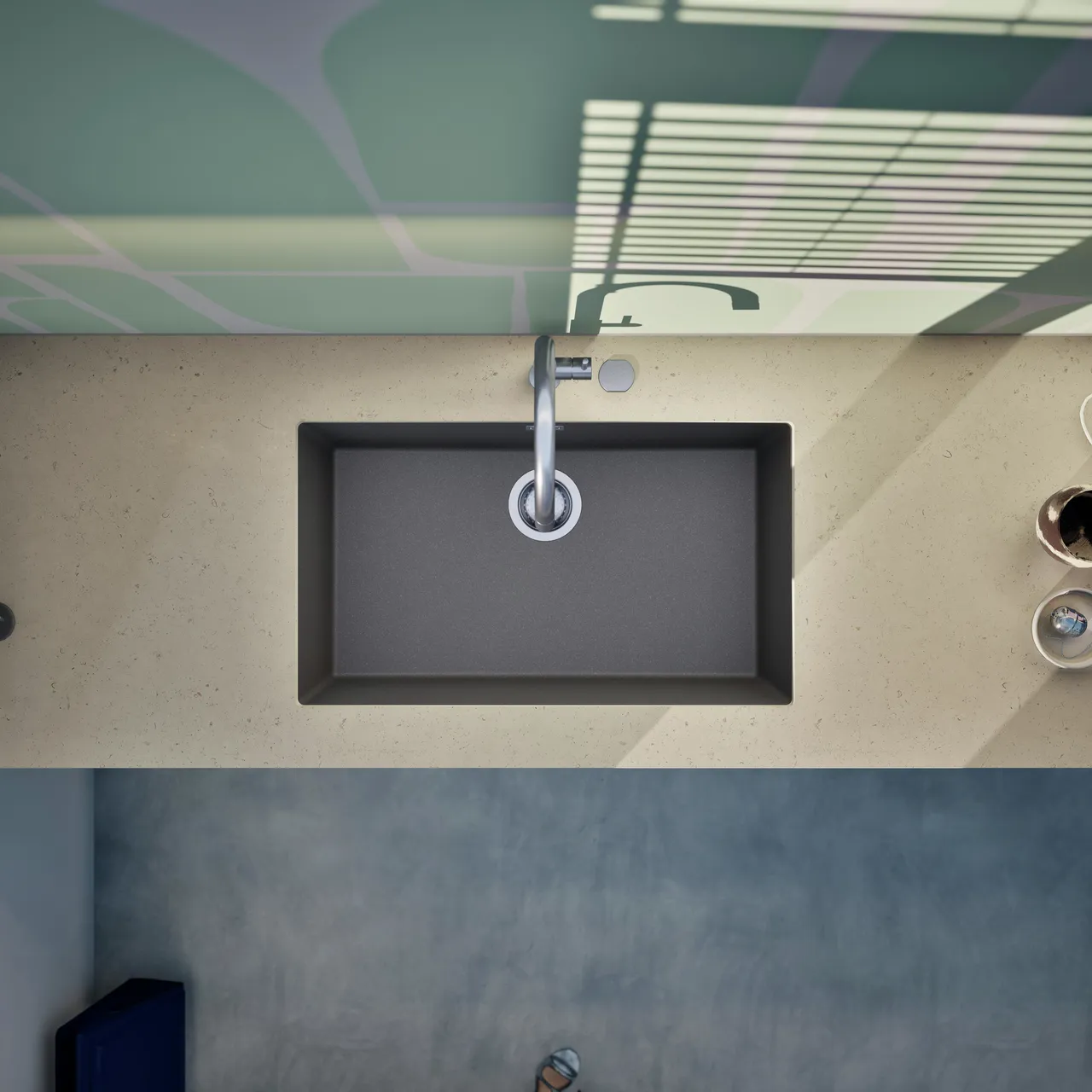 Obrázek Dřez KAIA N-100XL Silverstone spodní uložení