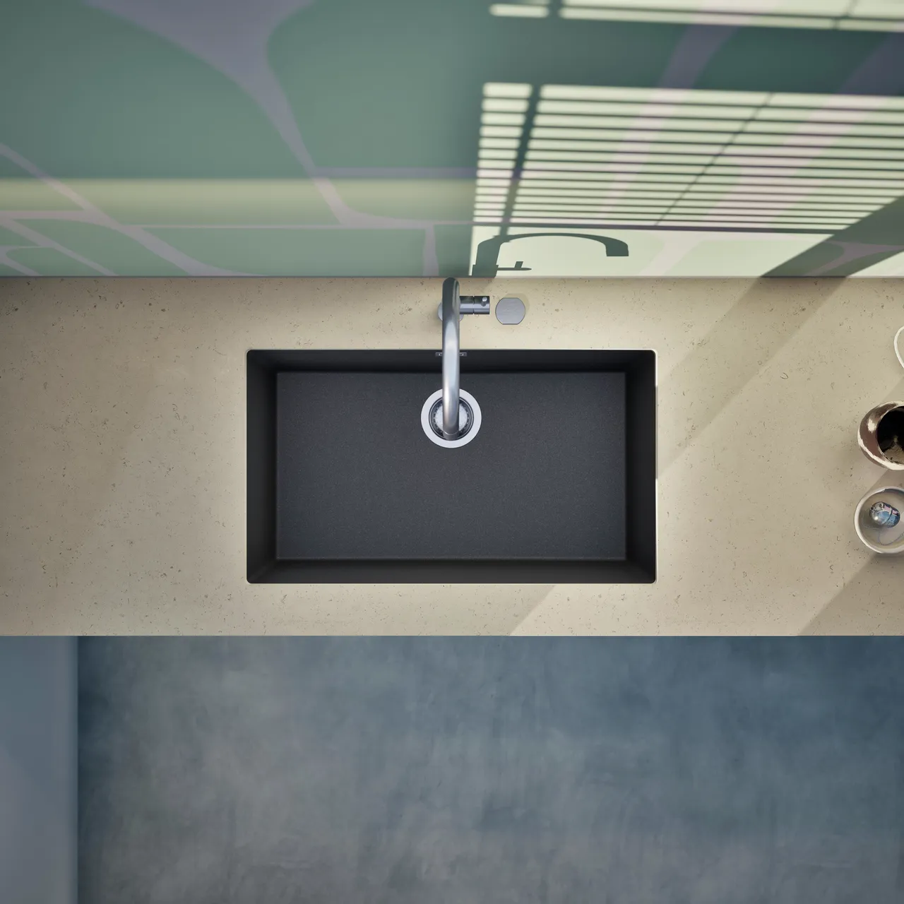 Obrázek Dřez KAIA N-100XL Stone spodní uložení