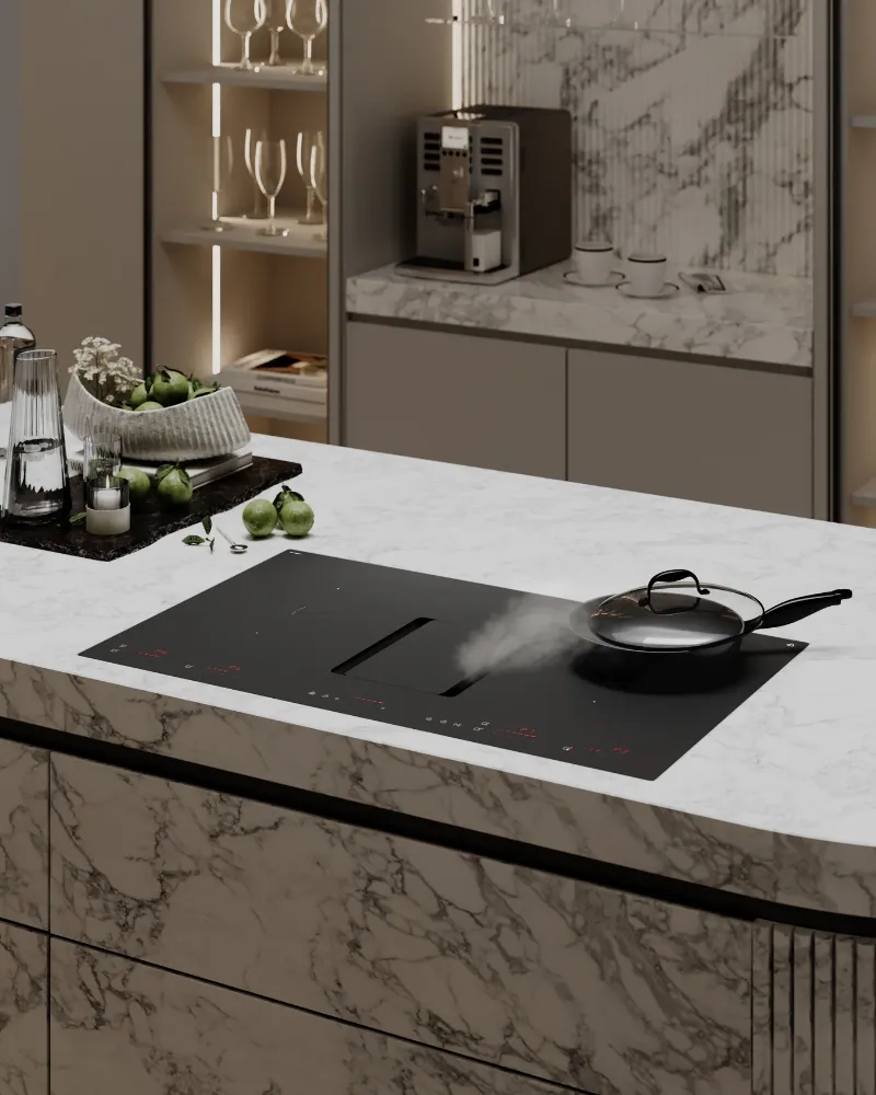 Obrázek Deska indukční s integrovaným odsavačem CDB8303M WizardMatte 83