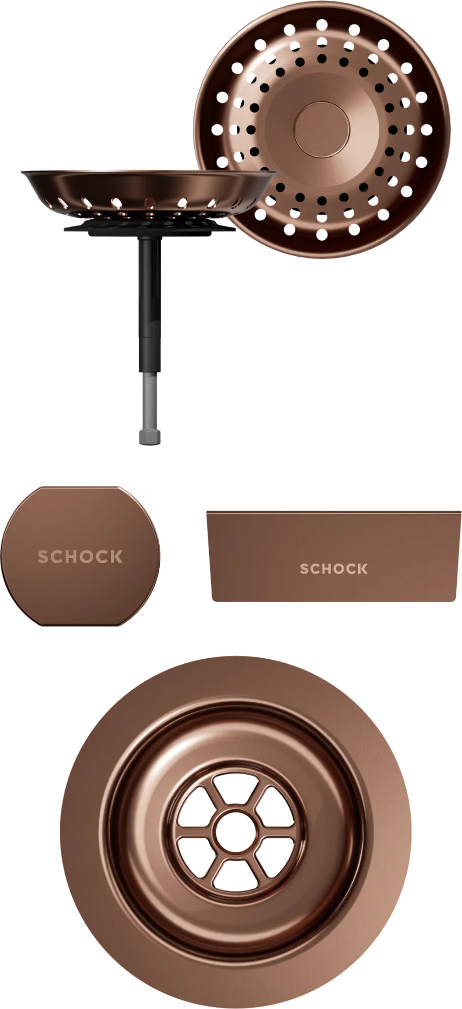 Obrázek Viditelné části v barevném provedení Copper brushed / 400075COB