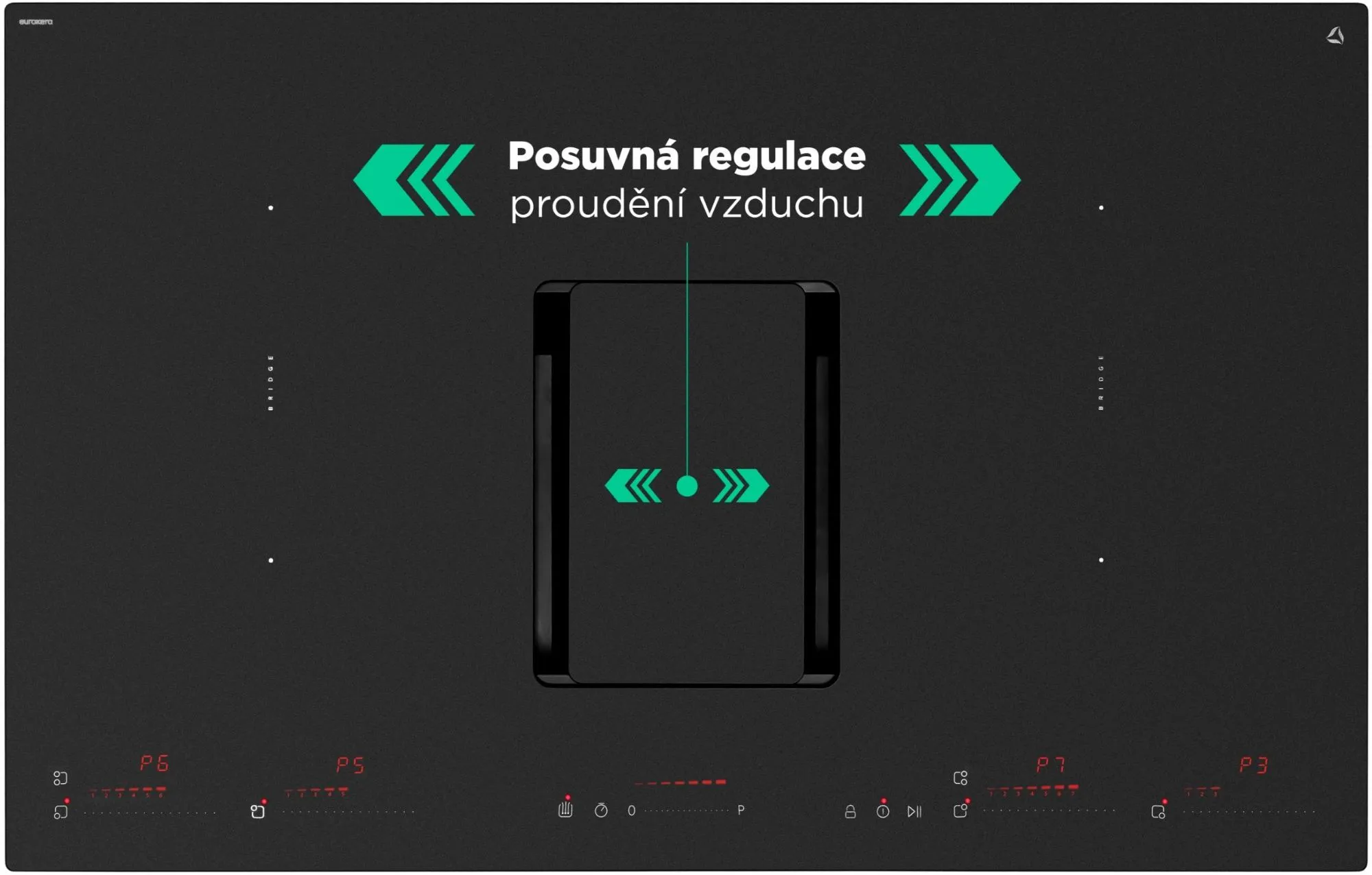 Obrázek Deska indukční s integrovaným odsavačem CDB8303M WizardMatte 83
