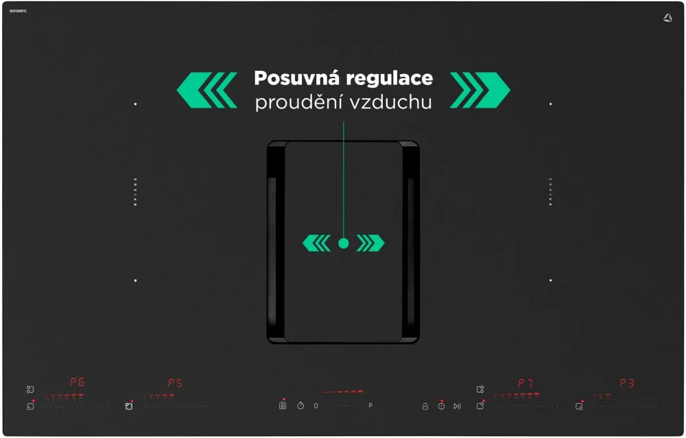 Obrázek Deska indukční s integrovaným odsavačem CDB8303M WizardMatte 83