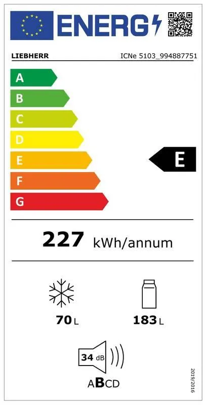 Obrázek Vestavná chladnička kombinovaná ICNe 5103