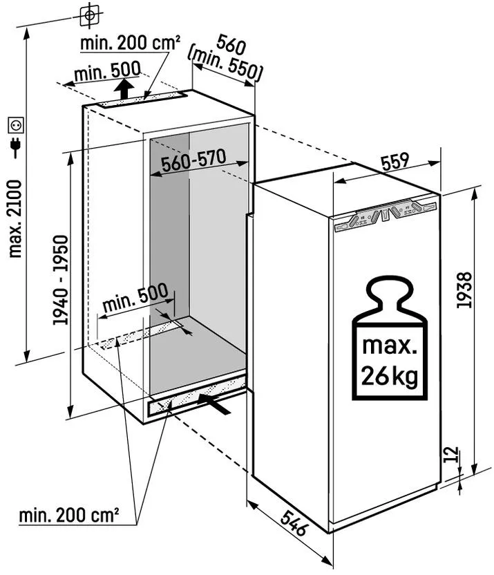 Obrázek Vestavná chladnička IRBbi 5650 prime BioFresh